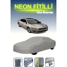 Cemku Gri [nissan Maxima 2009 - 2016] Uyumlu Neon Fitilli Araba Brandası, Su ve Toz Geçirmez