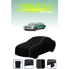 Cemku Siyah [fiat 124 Saloon 1966 - 1974] Uyumlu Neon Fitilli Araba Brandası, Su ve Toz Geçirmez