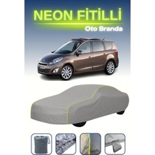 Cemku Gri [renault Grand Scenic 2006 - 2009] Uyumlu Neon Fitilli Araba Brandası, Su ve Toz Geçirmez