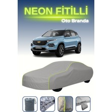 Cemku Gri [chevrolet Groove] Uyumlu Neon Fitilli Araba Brandası, Su ve Toz Geçirmez