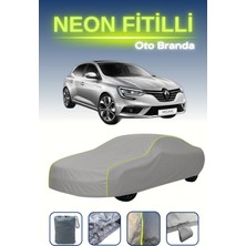 Cemku Gri [renault Megane 4] Uyumlu Neon Fitilli Araba Brandası, Su ve Toz Geçirmez