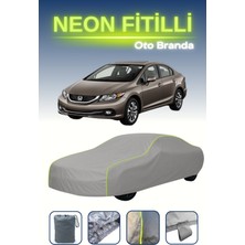 Cemku Gri [honda Cr-V 2010 - 2011] Uyumlu Neon Fitilli Araba Brandası, Su ve Toz Geçirmez