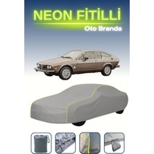 Cemku Gri [alfa Romeo Alfetta Gt 1974 - 1980] Uyumlu Neon Fitilli Araba Brandası, Su ve Toz Geçirmez