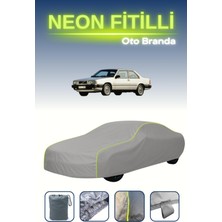 Cemku Gri [volvo 780 Bertone] Uyumlu Neon Fitilli Araba Brandası, Su ve Toz Geçirmez