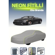 Cemku Gri [mercedes S-Class Cabriolet (A217) 2017 - 2021] Neon Fitilli Araba Brandası, Su ve Toz Geçirmez
