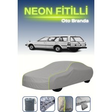 Cemku Gri [nissan Sunny 1 Wagon] Uyumlu Neon Fitilli Araba Brandası, Su ve Toz Geçirmez