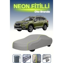 Cemku Gri [subaru Forester 1] Uyumlu Neon Fitilli Araba Brandası, Su ve Toz Geçirmez