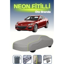 Cemku Gri [mazda Rx-8] Uyumlu Neon Fitilli Araba Brandası, Su ve Toz Geçirmez