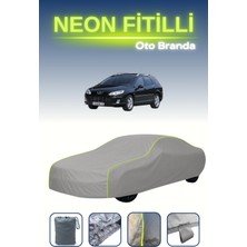 Cemku Gri [peugeot 407 Sw] Uyumlu Neon Fitilli Araba Brandası, Su ve Toz Geçirmez
