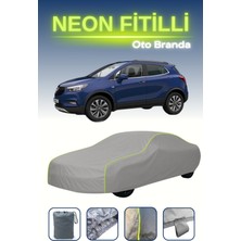 Cemku Gri [opel Mokka] Uyumlu Neon Fitilli Araba Brandası, Su ve Toz Geçirmez