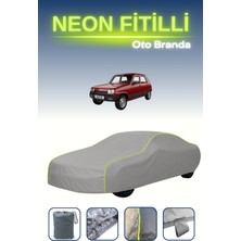 Cemku Gri [renault 5] Uyumlu Neon Fitilli Araba Brandası, Su ve Toz Geçirmez