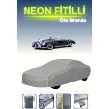 Cemku Gri [mercedes-Benz W188 1 Roadster] Uyumlu Neon Fitilli Araba Brandası, Su ve Toz Geçirmez