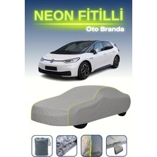 Cemku Gri [volkswagen Id.3] Uyumlu Neon Fitilli Araba Brandası, Su ve Toz Geçirmez
