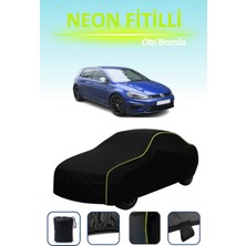 Cemku Siyah [volkswagen Golf Vıı 5 Kapılı 2017 - 2019] Neon Fitilli Araba Brandası, Su ve Toz Geçirmez