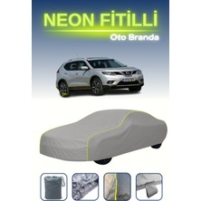 Cemku Gri [nissan X-Trail 2014 - 2017] Uyumlu Neon Fitilli Araba Brandası, Su ve Toz Geçirmez