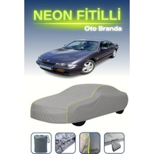 Cemku Gri [nissan 200 Sx] Uyumlu Neon Fitilli Araba Brandası, Su ve Toz Geçirmez