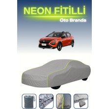 Cemku Gri [renault Kardian] Uyumlu Neon Fitilli Araba Brandası, Su ve Toz Geçirmez