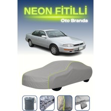 Cemku Gri [toyota Camry 1991 - 1996] Uyumlu Neon Fitilli Araba Brandası, Su ve Toz Geçirmez