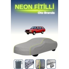Cemku Gri [renault 18 Variable] Uyumlu Neon Fitilli Araba Brandası, Su ve Toz Geçirmez