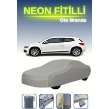 Cemku Gri [volkswagen Scirocco 2008 - 2014] Uyumlu Neon Fitilli Araba Brandası, Su ve Toz Geçirmez