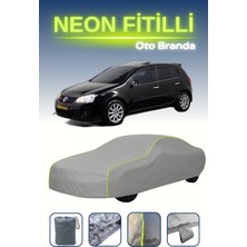 Cemku Gri [volkswagen Golf 5] Uyumlu Neon Fitilli Araba Brandası, Su ve Toz Geçirmez