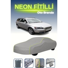 Cemku Gri [volvo V50 2004 - 2007] Uyumlu Neon Fitilli Araba Brandası, Su ve Toz Geçirmez