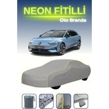 Cemku Gri [volkswagen Id.7] Uyumlu Neon Fitilli Araba Brandası, Su ve Toz Geçirmez