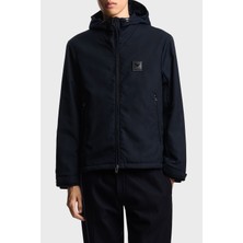 Emporio Armani Logolu Regular Fit Kapüşonlu Mont Erkek Mont EM003417 AF18264 UB118