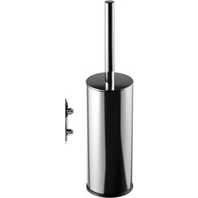 Flat Tuvalet Fırçalık, Duvardan, H20, 304K - Parlak Paslanmaz Çelik
