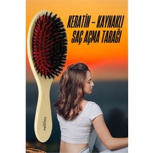 Turk Keratin Mikro Kaynak Saç Açma Fırçası Sağlıklı Ahşap - FEİ8178-2485