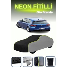 Cemku Gri-Siyah-Gri [volkswagen Golf Vı R 3 Kapılı 2009 - 2013] Uyumlu Neon Fitilli Araba Brandası