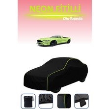 Cemku Siyah [ford Mustang Convertible 4] Uyumlu Neon Fitilli Araba Brandası, Su ve Toz Geçirmez