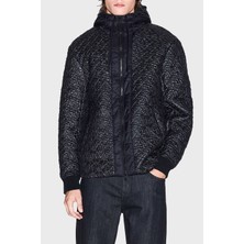 Armani Exchange 4g Kabartmalı Logolu Regular Fit Kapüşonlu Mont Erkek Mont XM001093 AF16589 FC196