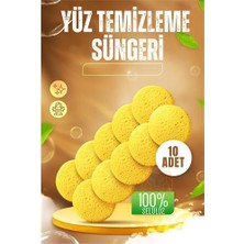 Turk  Makyaj Temizlik Pedi Cilt Temizlik Süngeri Doğal Selülöz 10 Adet - FEİ4556-9131