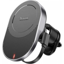 Hoco HW12 Kablosuz Şarjlı Araç Içi Havalandırma Manyetik Telefon TUTUCU-(5775) - FEİ8977-753