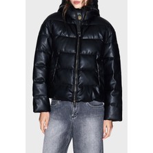 Armani Exchange Regular Fit Kapüşonlu Kapitoneli Parlak Şişme Mont Bayan Mont XW000673 AF16106 UC001