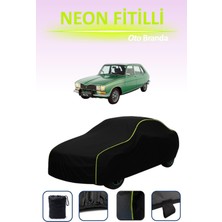 Cemku Siyah [renault 16] Uyumlu Neon Fitilli Araba Brandası, Su ve Toz Geçirmez