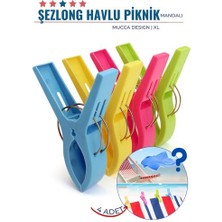 Turk Xl Plaj Havlu Şezlong Piknik Mandalı 4 Adet Mucca Design - FEİ1406-3210
