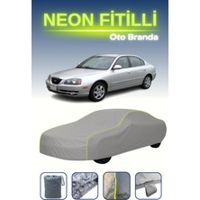 Cemku Gri [hyundai Elantra 3] Uyumlu Neon Fitilli Araba Brandası, Su ve Toz Geçirmez