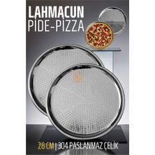 Turk Lahmacun Pizza Pide Pişirme Tepsisi 28 cm 2 Li Set - FEİ7325-5971