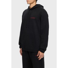 Les Benjamins Sırt Baskılı Pamuklu Relaxed Fit Kapüşonlu Sweat Erkek Sweat LB25FWTURMUHD