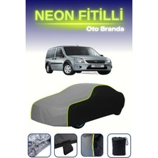 Cemku Siyah-Gri-Siyah [ford Tourneo Connect] Uyumlu Neon Fitilli Araba Brandası, Su ve Toz Geçirmez