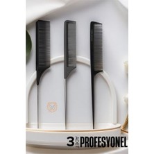 Turk Krepe Boya Tarağı Profesyonel 3 Lü Set - FEİ2391-9857