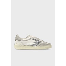 Moaconcept Deri Logolu Sim ve Süet Detaylı Vintage Sneaker Ayakkabı Bayan Ayakkabı MG630CO1