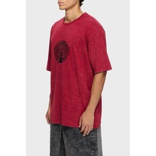 Les Benjamins Pamuklu Oversize Fit Bisiklet Yaka Logolu T Shirt Erkek T Shirt LB25FWTURMUOT
