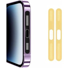 Ally iPhone 14 Pro Max  Için Anti-Dust Toz ve Kir Önleyici Sticker 2 Adet Set-(57 - FEİ5162-883