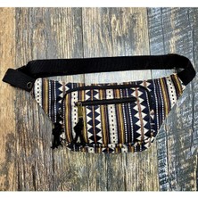 Unisex  Renkli Desenli Bohem Etnik Otantik Omuz ve Bel Çantası Günlük Seyahat Kullanım