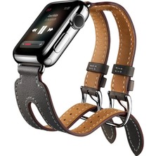 Ally Apple Watch 7-8 41MM 6-5-4 40MM Çift Kayış Kordon Kayış 3-2-1 38MM-(5775) - FEİ1189-1973