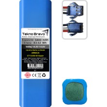 Tekno Bravo (Arnica ET13350 Sil Süpür Uyumlu) 5800MAH 83,52WH Robot Süpürge Yedek Bataryası