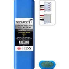 Tekno Bravo (Yeedi S11 Uyumlu) 3500MAH 50,4WH Robot Süpürge Yedek Bataryası